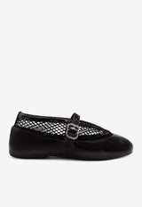 Perforated Leather Ballet Flats