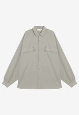 Fear Of God Essentials Essential Long-Sleeved Shirt Gray 186SP254426F/R_FEARE-AS