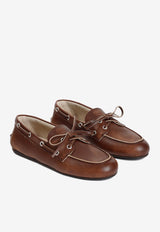 Burnt Calf Leather Loafers