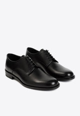 Derby Leather Lace-Up Shoes