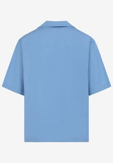 Short-Sleeved Shirt with Embroidered-Logo