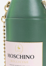 Bottle-Shaped Leather Shoulder Bag