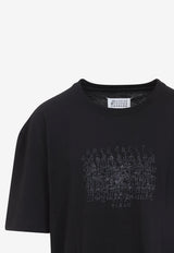 Numerical Print Washed T-shirt