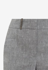 Wool Blend Tailored Pants