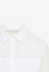 Silk Organza Long-Sleeved Shirt