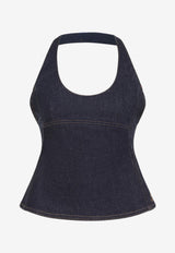 Lavoir De-Nimes Halterneck Denim Top