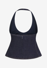 Lavoir De-Nimes Halterneck Denim Top