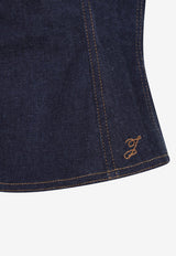 Lavoir De-Nimes Halterneck Denim Top