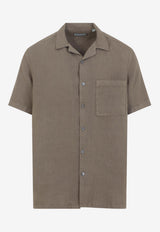 Short-Sleeved Linen Shirt