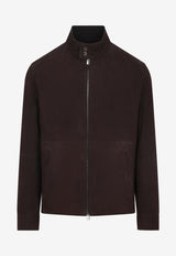 Zip-Up Leather Jacket