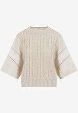 Scatola Cable Knit Top