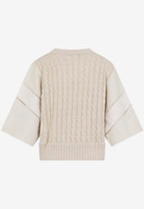 Scatola Cable Knit Top