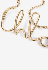 Large Iconic Logo Plaque Chain Belt