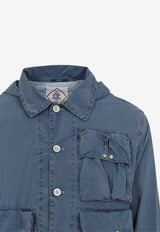 Denim Field Jacket with Goggle Lens