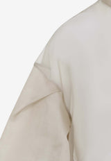 Silk Buttoned Cape