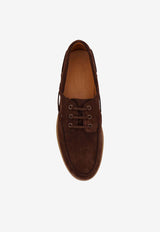 Laced Suede Loafers