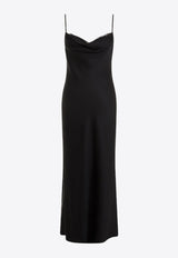 فستان طويل سهل الارتداء من الحرير