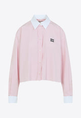 Logo-Embroidered Long-Sleeved Shirt