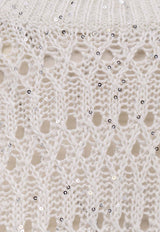 Linen-Blend Crewneck Sweater