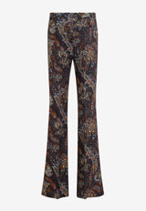 Paisley Print Cady Pants
