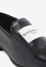 Label Leather Loafers