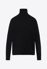 High-Neck Wool and Cashmere Sweater