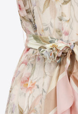 Rebellion Flutter Floral Midi Dress