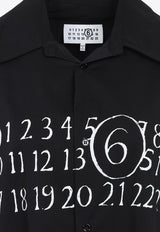 فستان بقَصة قميص بطبعة أرقام