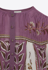 Ainika Delicate Floral Print Blouse