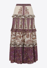 Delicate Ainika Floral Long Skirt