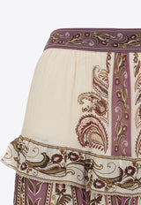 Ainika Delicate Floral Print Long Skirt