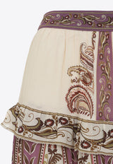 Delicate Ainika Floral Long Skirt