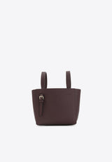 Mini Soft Bucket Bag in Calf Leather