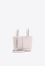 Mini Soft Bucket Bag in Calf Leather