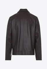 Leather Zip-Up Jacket
