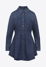 Denim Mini Shirt Dress