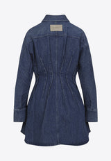 Denim Mini Shirt Dress