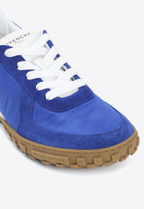 Low-Top Sneakers with Suede-Insert