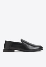 Embossed Logo Nappa Leather Loafers