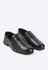 Embossed Logo Nappa Leather Loafers