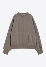 Fear Of God Essentials Logo Print Crewneck Sweatshirt Taupe 192AS252041F/R_FEARE-HH