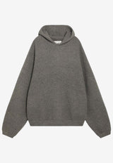 Fear Of God Essentials Waffle-Knit Hooded Sweatshirt Gray 192HO254362F/R_FEARE-HH