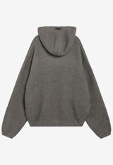 Fear Of God Essentials Waffle-Knit Hooded Sweatshirt Gray 192HO254362F/R_FEARE-HH