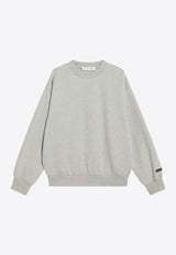 Fear Of God Essentials Classic Fleece Logo Sweatshirt Gray 192SP255552FW_FEARE-HS