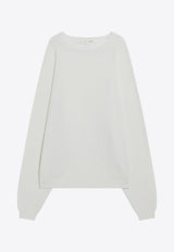 Fear Of God Essentials Waffle Knit Sweater White 192SP256164F_FEARE-CW