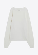 Fear Of God Essentials Waffle Knit Sweater White 192SP256164F_FEARE-CW