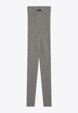 Fear Of God Essentials Logo Patch Ribbed Leggings Gray 192SP257493FW_FEARE-HH