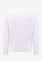 Logo-Embroidered Crewneck Sweater