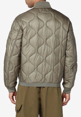 C.P. Company Quilted Bomber Jacket Gray 19CMOW048A110158A/R_CPCOM-356