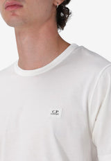 C.P. Company Logo Crewneck T-shirt White 19CMTS132A006374G_WHITE